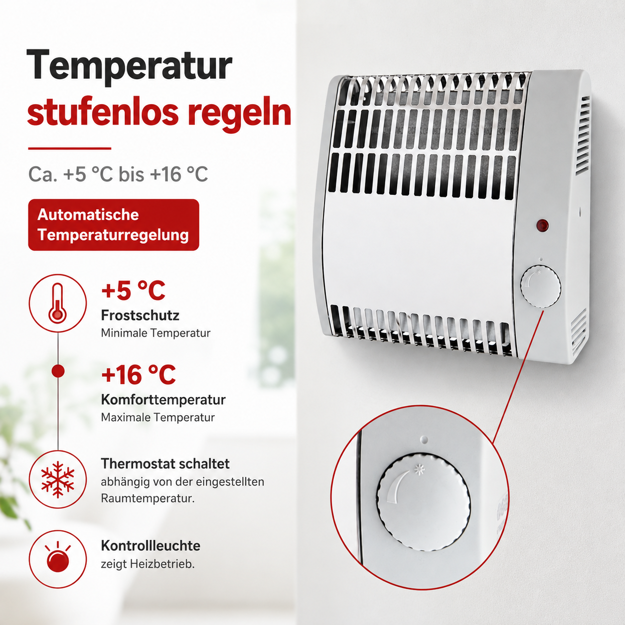 FW-500 Frostwächter – 500 W mit Thermostat